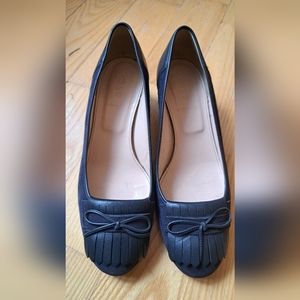 J Crew - Suede and Leather Heels with Fringe